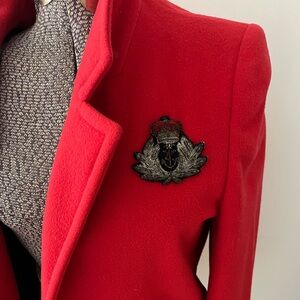 Christian Dior red blazer size 6